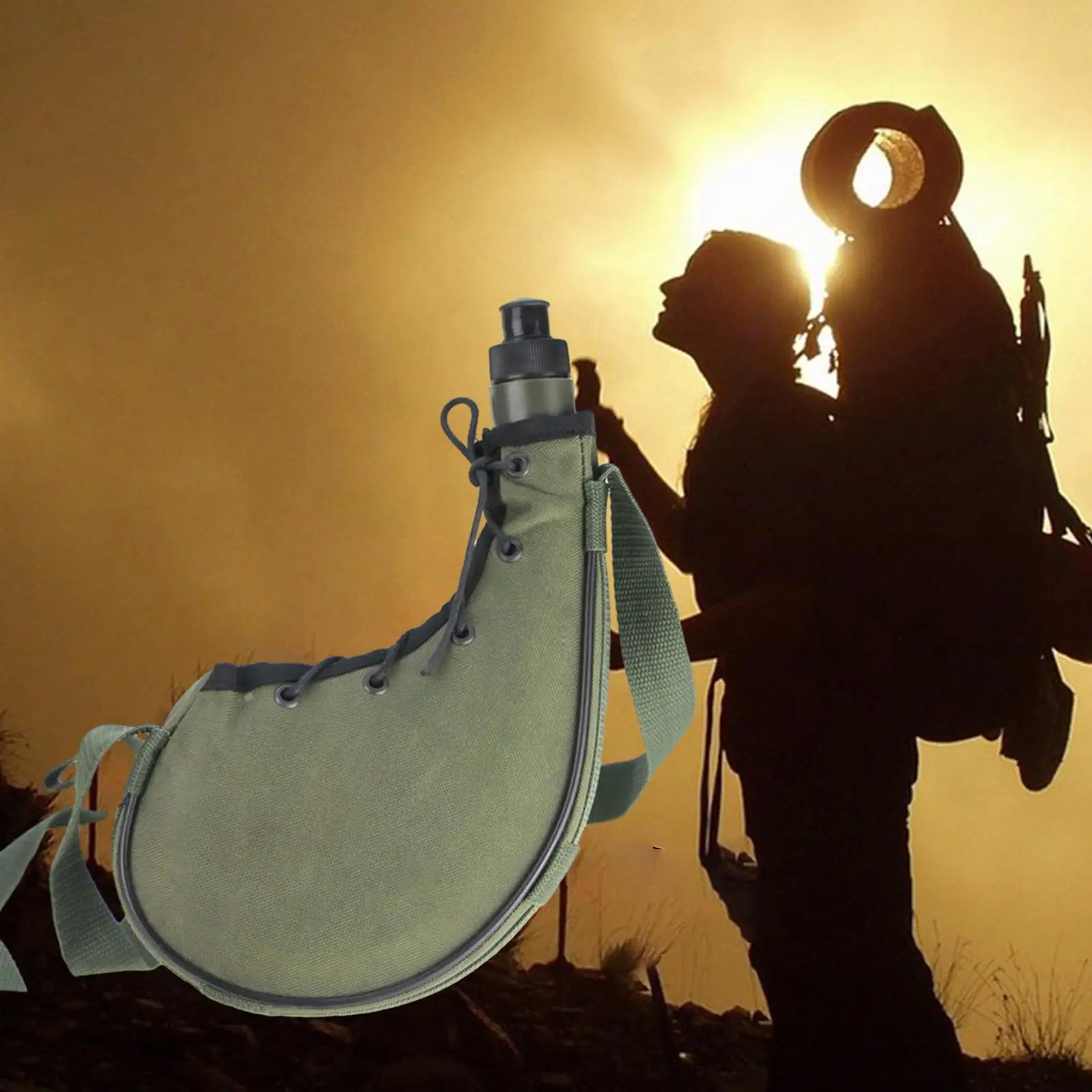 Canteen Water Bottle Kettle Bag Outdoor Bottle 750ml