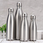 Stainless Steel Water Bottle 1 Liter, Sport Travel Cups,  500 750 1000ml Water Bottles