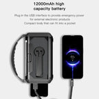 Radio Solar Hand Crank with Flashlight SOS Alarm Power Bank