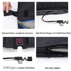 Heated Sleeping Bag pad,6 Heating Zones,USB Power, 2 person