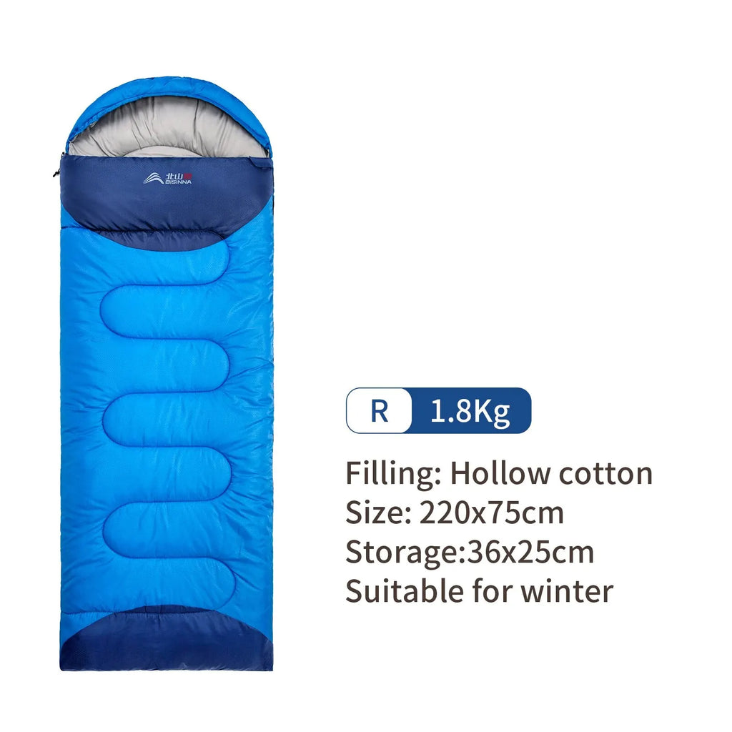 BISINNA Camping Sleeping Bag Ultralight Waterproof Winter Warm Envelope Backpacking