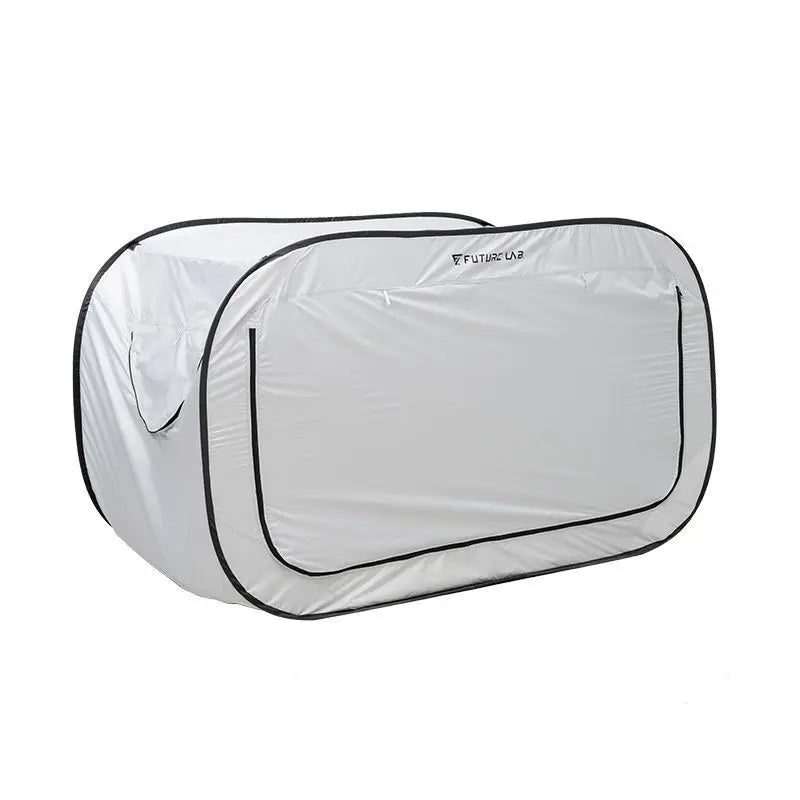 Camping folding tent with blackout curtain and outdoor mosquito net