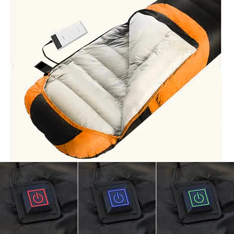 USB Camping Sleeping Bag Heating Mat Ultralight Waterproof  Warm
