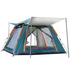 Camping Tent Family 3-4/4-6 People Sun-Protection, Waterproof Hexagonal Tent