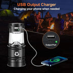 Solar Camping Tent Lamp LED Portable Multifuctional  Flashlight Waterproof