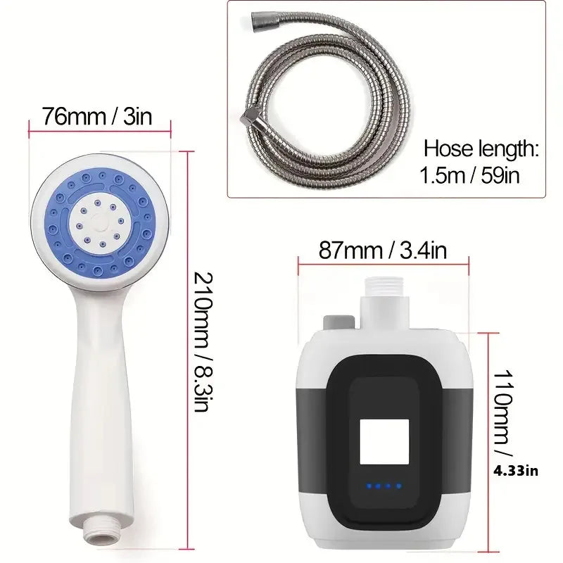 Portable Camping Shower -USB Charging