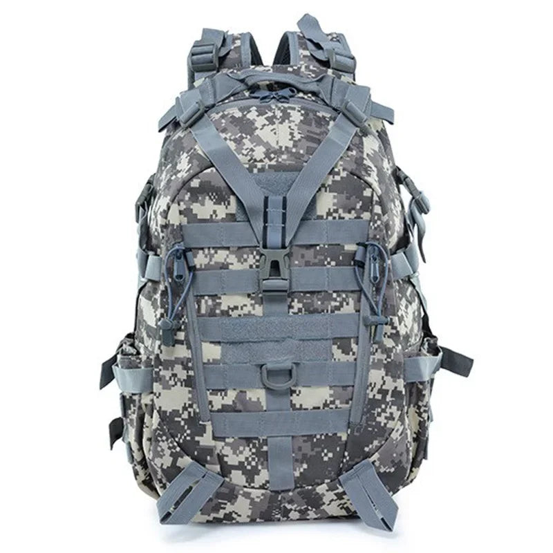 40L Camping backpack Men's Outdoor Travel bag Camo Molle