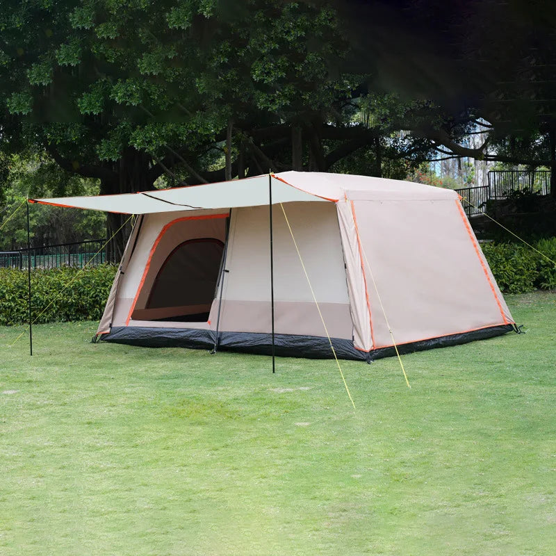 Manufacturer customizes all-inclusive tents, two bedrooms and three halls, outdoor camping double-layer waterproof tents,