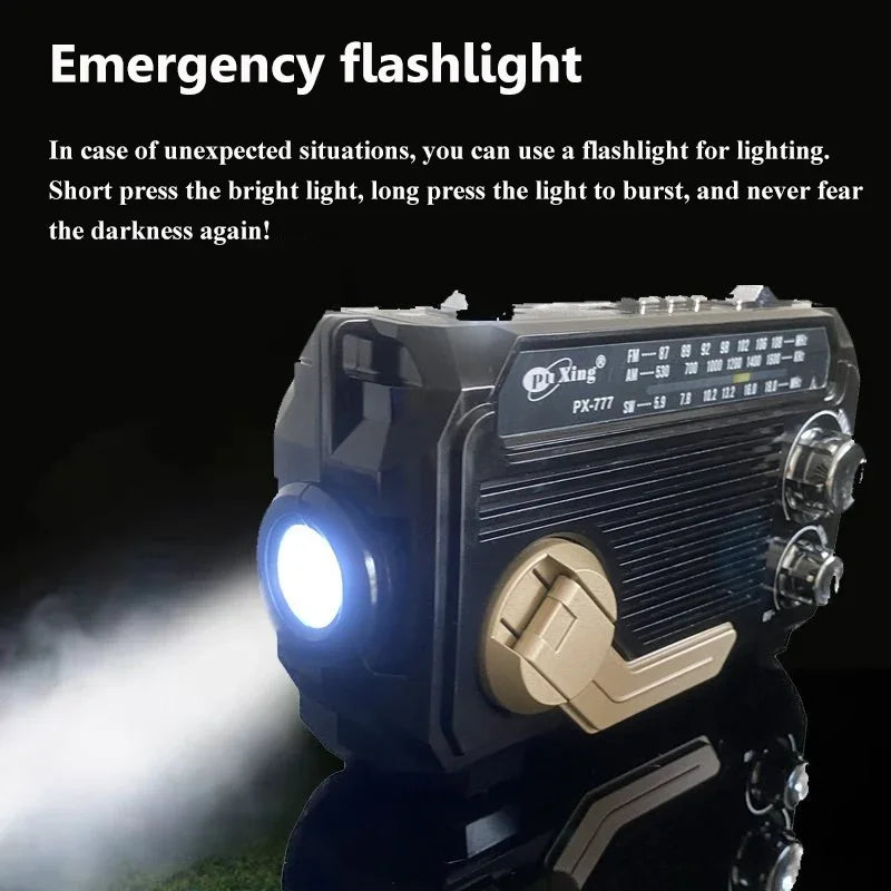 Portable Radio Solar Charging  Receiver/Bluetooth Speaker