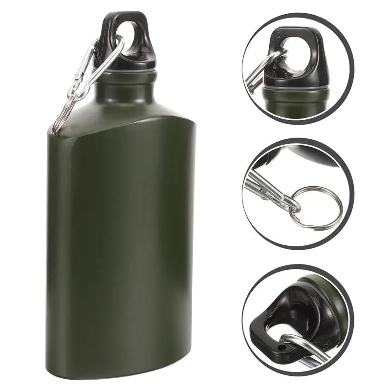 Portable Canteen Bottle Camping Travel Flask Aluminum Alloy