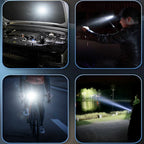 LED Flashlight Rechargeable Magnetic Light Camping Emergency Torch Waterproof