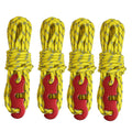 4 Outdoor Tent Ropes, Reflective Ropes Canopy Reinforced Windproof with Buckles