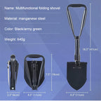 Outdoor 3-in-1 Foldable Shovel Portable Multifunctional