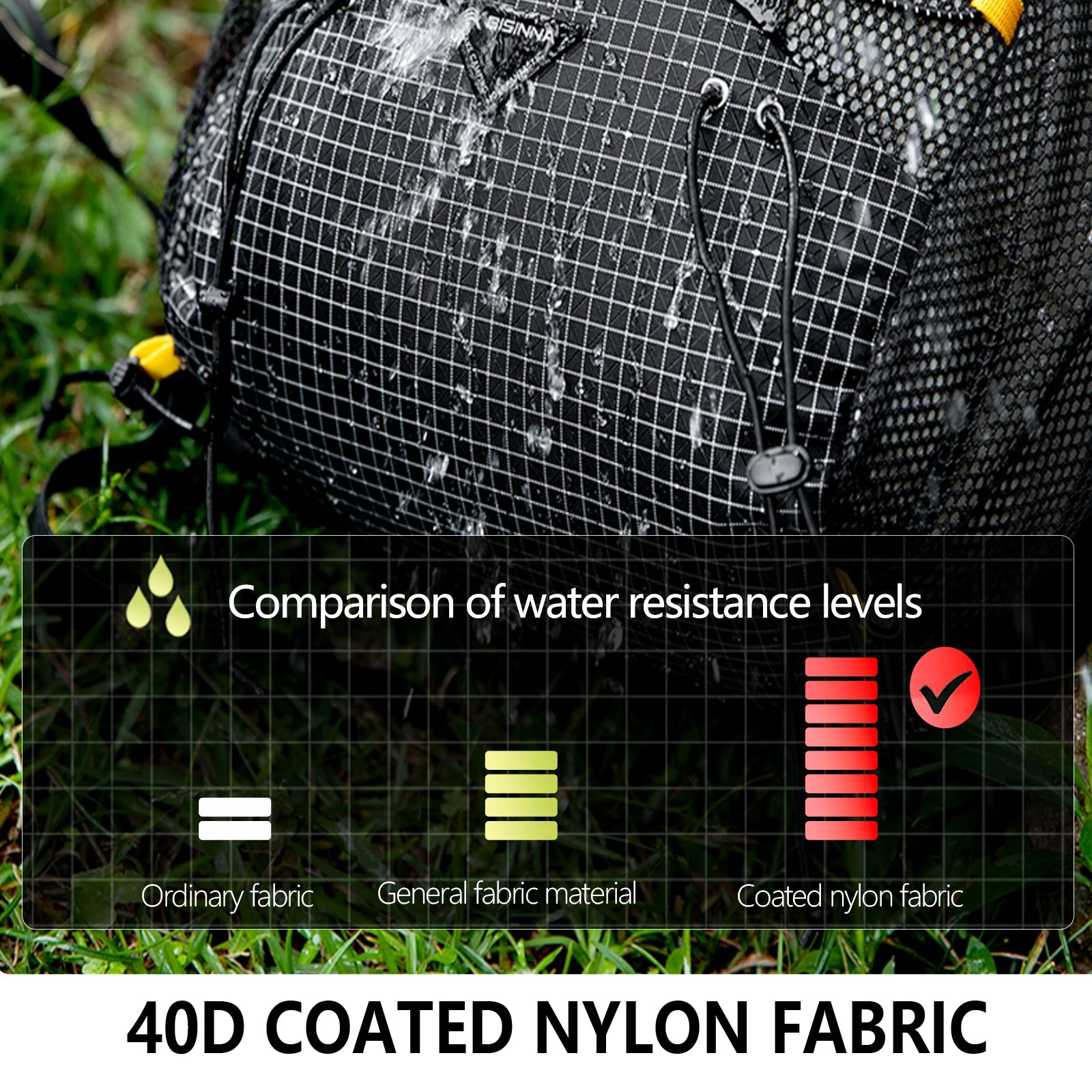 BISINNA Camping Backpack 25+10L Ultralight for Men Women Large Capacity